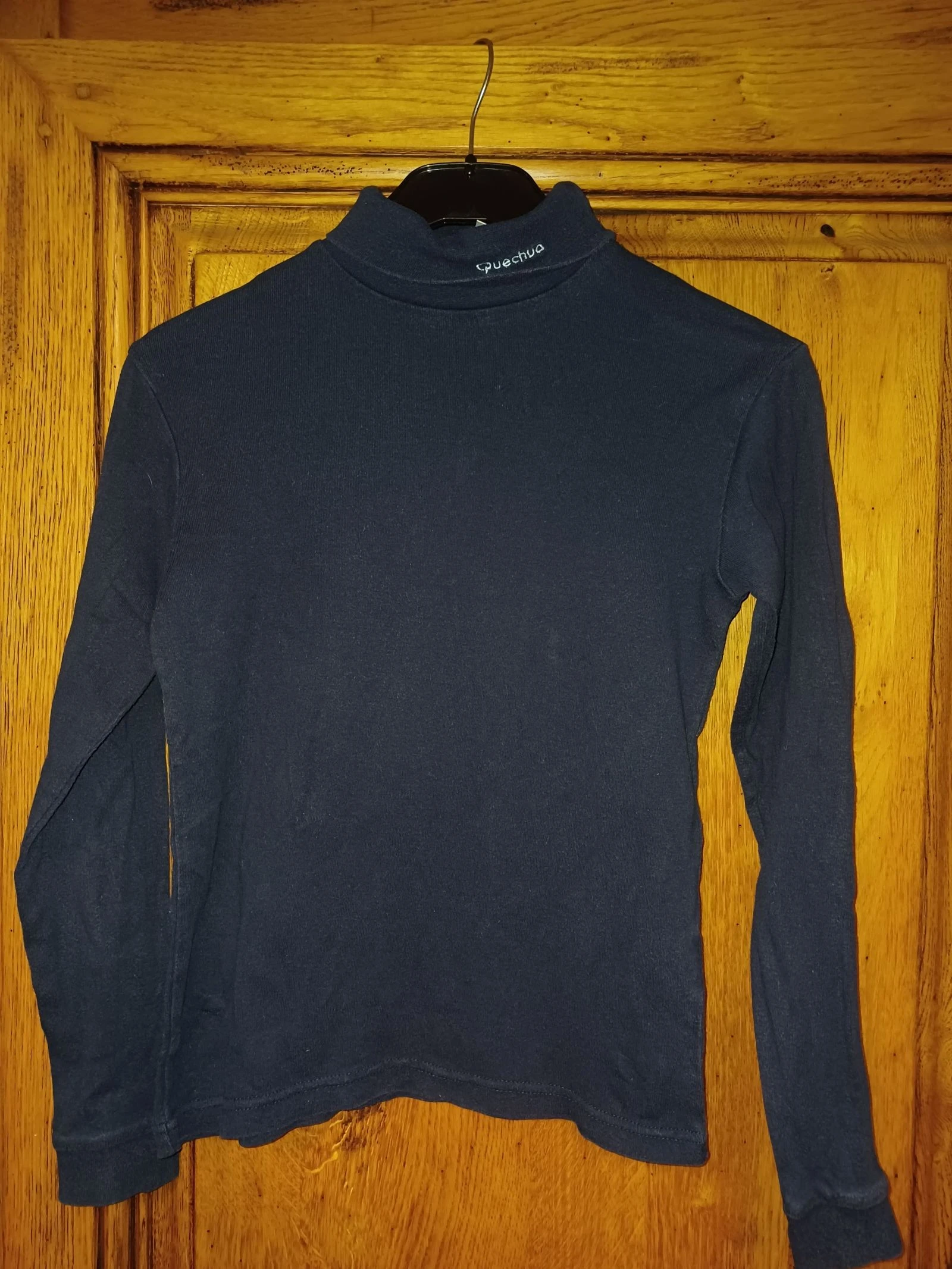 T shirt bleu marine taille 10 ans marque Décathlon en coton  